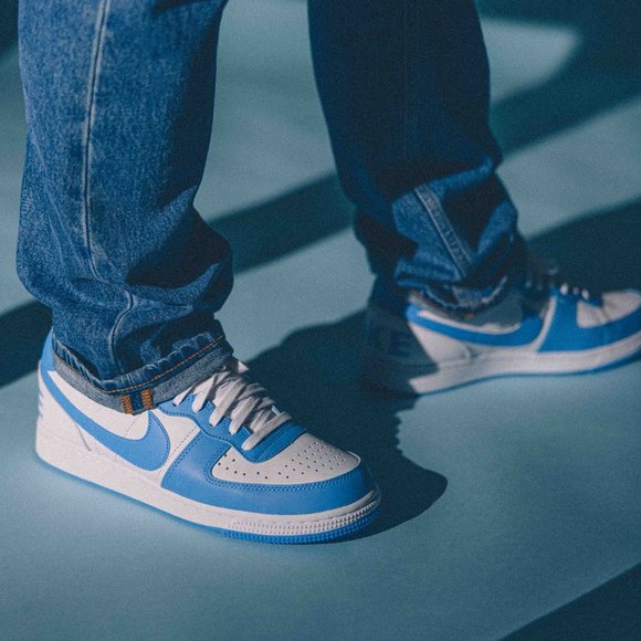 Nike Terminator Low Shoes White/University Blue Fq8748-412 - Picture 2 of 16